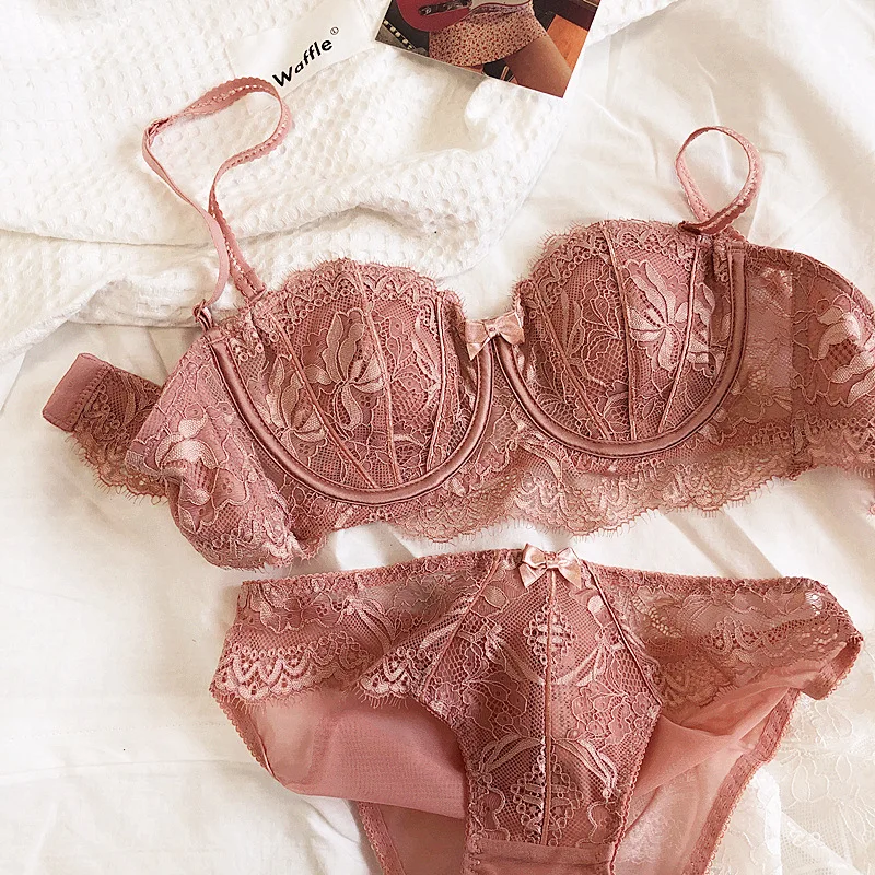 Female New French Lace Lingerie Suit Ultra Thin Rabbit Ear Underwear Set Women's Soft Steel Ring Design Fashion Summer Bras Sets
Female New French Lace Lingerie Suit Ultra Thin Rabbit Ear Underwear Set Women's Soft Steel Ring Design Fashion Summer Bras Sets
