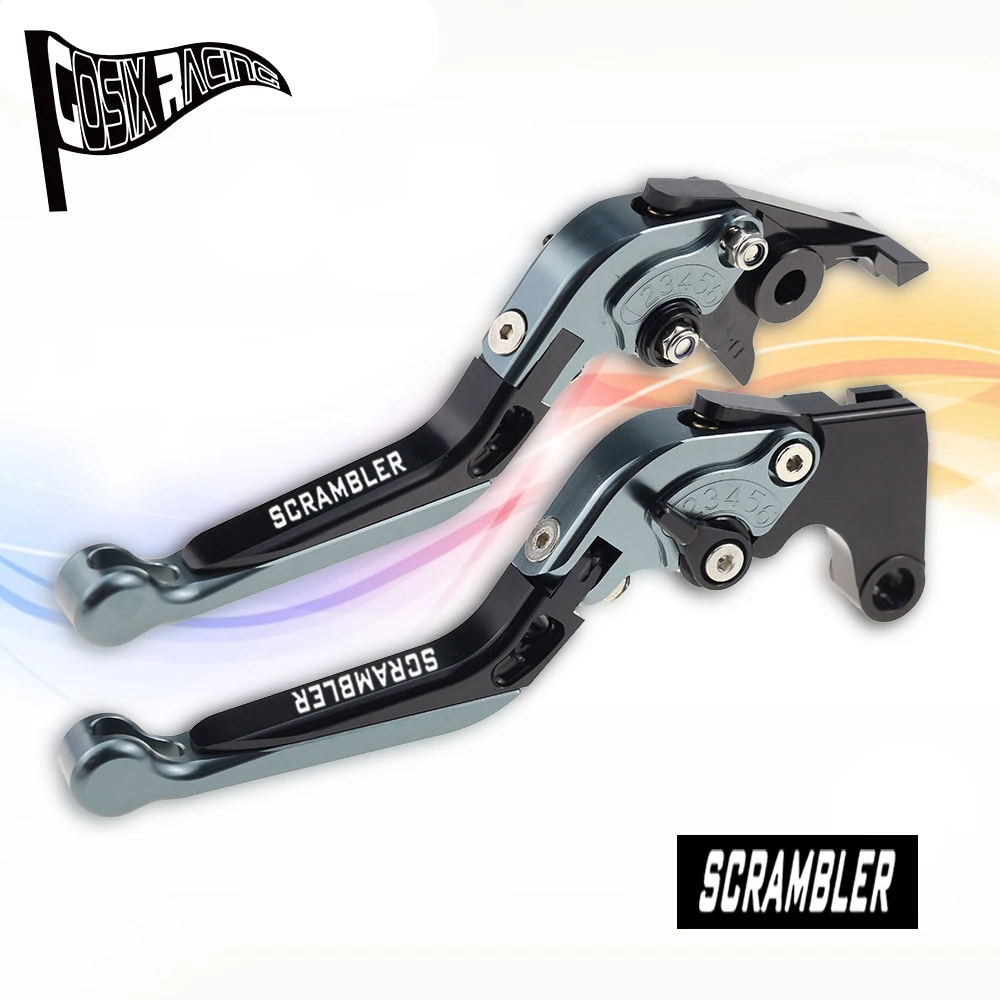 

Fit For SCRAMBLER 2006-2016 SCRAMBLER Motorcycle CNC Accessories Folding Extendable Brake Clutch Levers Adjustable Handle Set