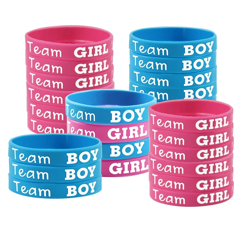 10pcs Boy Or Girl Gender Reveal Silicone Wristbands For Team Boy Team Girl Bracelets Wendy Welcome Baby Shower Decoration Supply
10pcs Boy Or Girl Gender Reveal Silicone Wristbands For Team Boy Team Girl Bracelets Wendy Welcome Baby Shower Decoration Supply