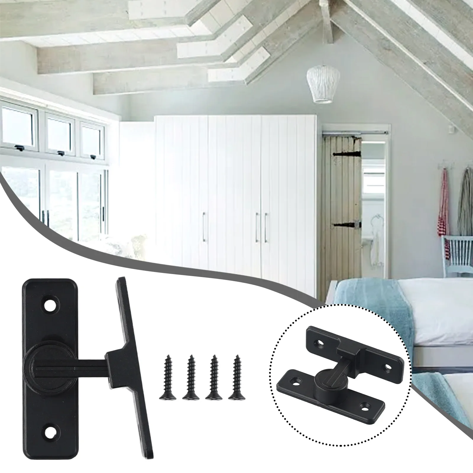 Barn Door Lock Gate Latch Adapter Fitting Heavy Duty Part Replacement Sliding Tool Zinc Alloy 90 Degree Accessory
Barn Door Lock Gate Latch Adapter Fitting Heavy Duty Part Replacement Sliding Tool Zinc Alloy 90 Degree Accessory