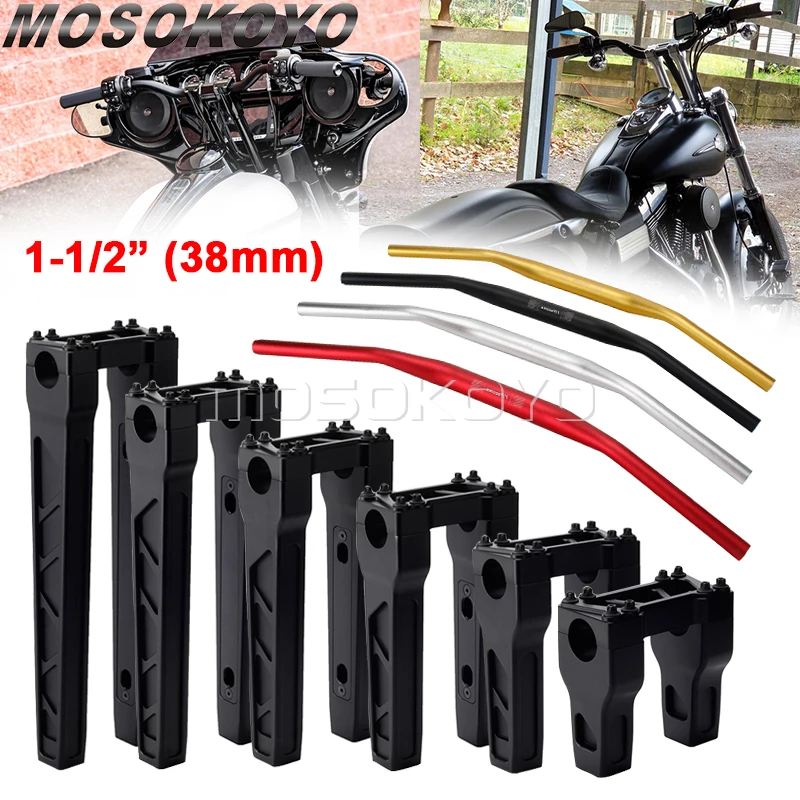 Для Harley Dyna Softail Sportster Road King клубный стиль подъемники для мотоцикла вертикальная подъемная ручка стержни зажим 38 мм руль подъемник 883
Для Harley Dyna Softail Sportster Road King клубный стиль подъемники для мотоцикла вертикальная подъемная ручка стержни зажим 38 мм руль подъемник 883