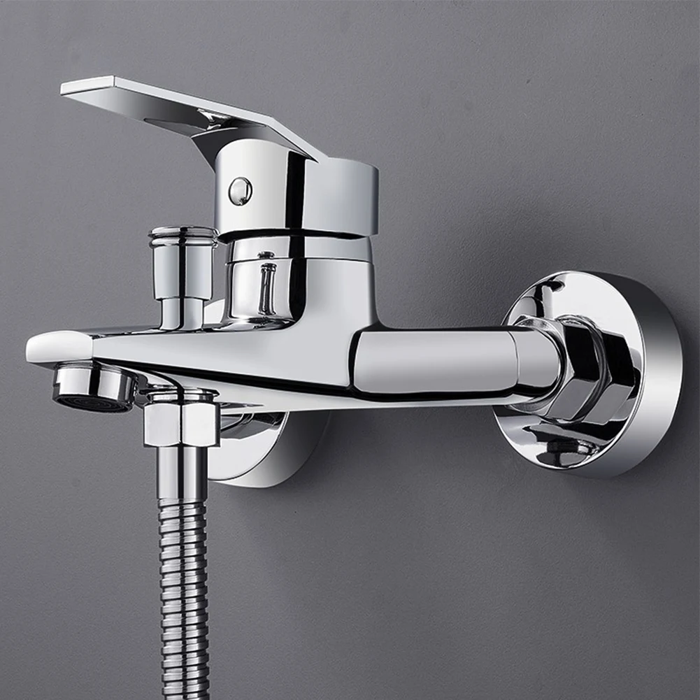 

Wall Mounted Kitchen Faucet Zinc Alloy Toilet Sink Tap Hot-Cold Water Dual Spout Mixer Faucets For Bathroom Bath Shower Basin