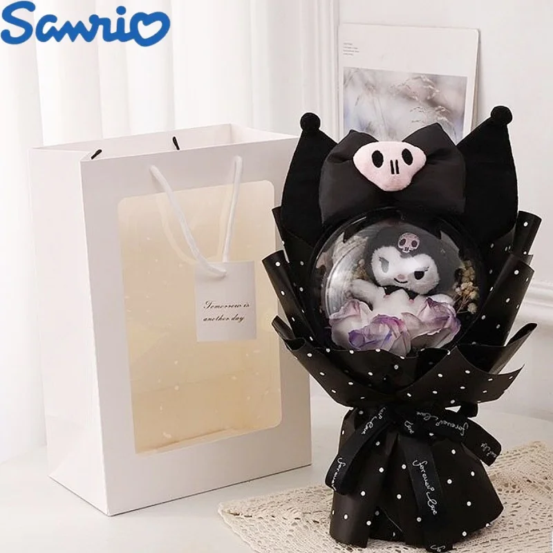 Sanrio Cinnamoroll Kuromi Cartoon Plush Dolls Wave Ball Bouquets Flowers Valentine's Day Anime Toy Girls Graduation Kawaii Gifts
Sanrio Cinnamoroll Kuromi Cartoon Plush Dolls Wave Ball Bouquets Flowers Valentine's Day Anime Toy Girls Graduation Kawaii Gifts