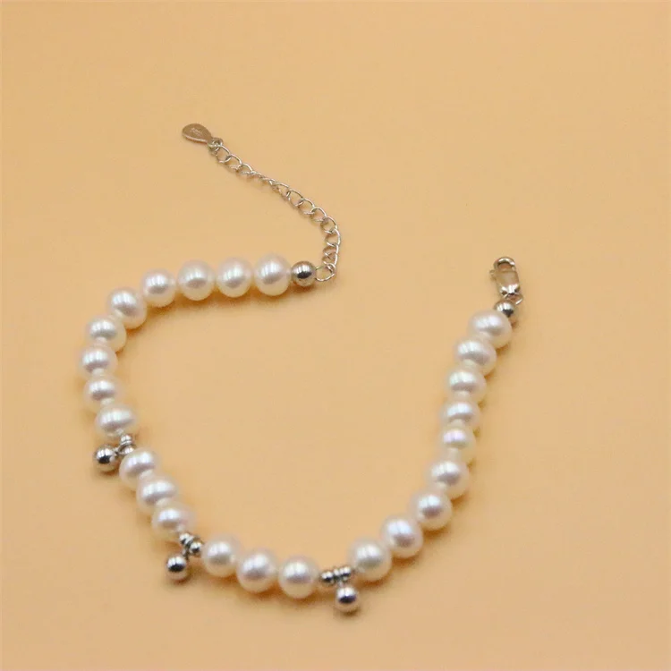 ZFSILVER 100% 925 Sterling Silver Ball Natural Freshwater Egg Pearl Bracelet Fashion Elegant Gift Beads Jewelry Party For Women 
ZFSILVER 100% 925 Sterling Silver Ball Natural Freshwater Egg Pearl Bracelet Fashion Elegant Gift Beads Jewelry Party For Women
