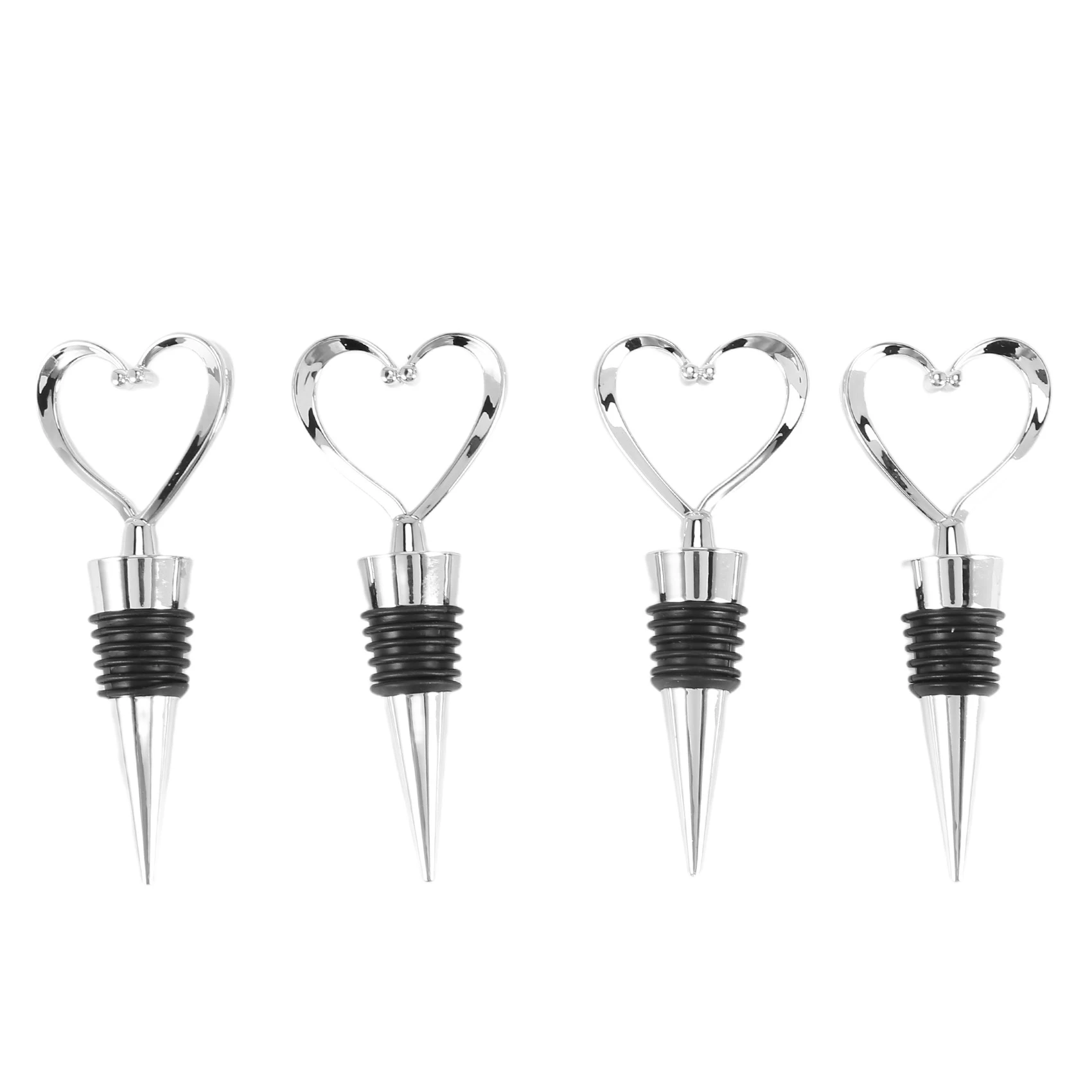 4Pcs Heart Wine Bottle Stoppers Champagne Colser for Sealing Wine Beer - Love Decorative Wine Corks
4Pcs Heart Wine Bottle Stoppers Champagne Colser for Sealing Wine Beer - Love Decorative Wine Corks