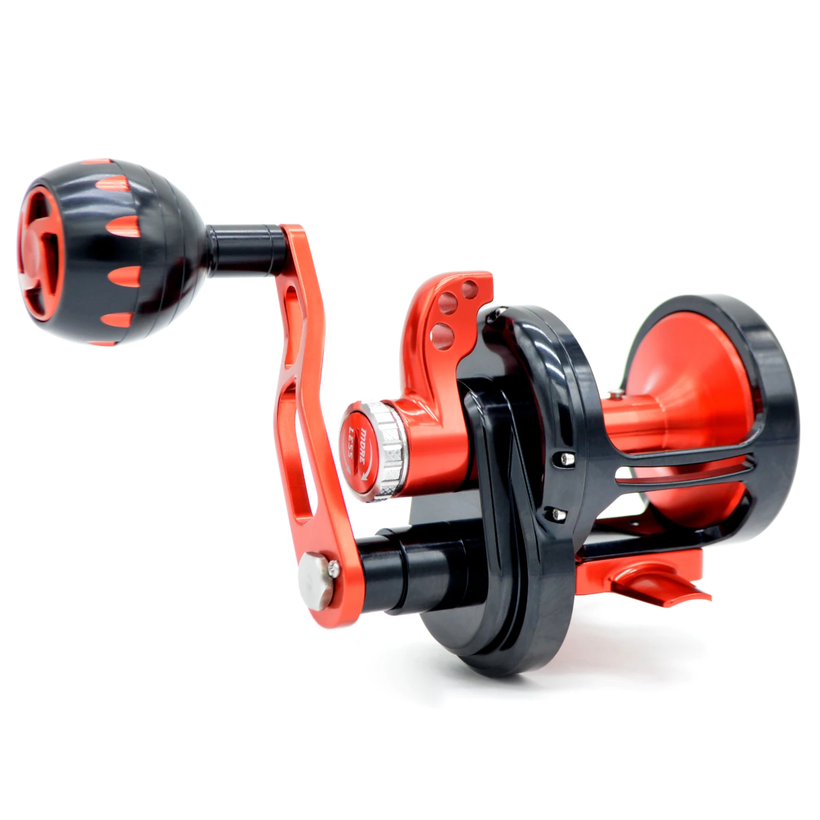 

CAMEKOON Trolling Reel up to 30kg Lever Drag 6.3:1 Offshore Saltwater Slow Pitch Jigging Fishing Coil 9+2 BBs Conventional Wheel