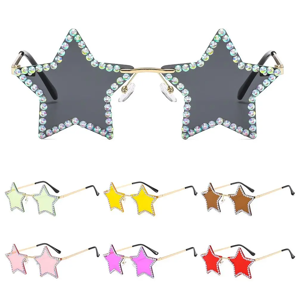 Star Shaped Sunglasses Shades Rhinestone Pentagon Sun Glasses Pentagon For Unisex|Streetwear|Dance/Party/Halloween
Star Shaped Sunglasses Shades Rhinestone Pentagon Sun Glasses Pentagon For Unisex|Streetwear|Dance/Party/Halloween