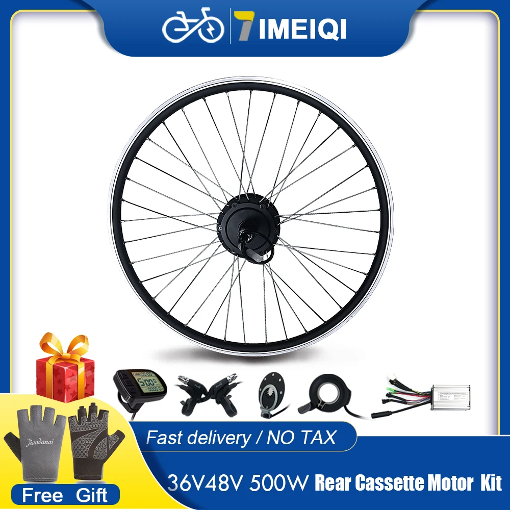 Ebike Kit 36V 48V 500W Brushless Rear Cassette Hub Motor Wheel For Electric Bicycle Bike Conversion Kit bicicleta electrica
Ebike Kit 36V 48V 500W Brushless Rear Cassette Hub Motor Wheel For Electric Bicycle Bike Conversion Kit bicicleta electrica