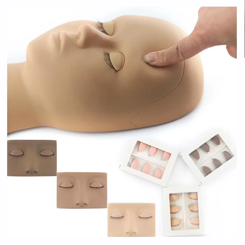 Silicone Eyelash Extension Practice Head Training Mannequin Doll Face Beginner Training Set Makeup Model Eyelash Extension Tools
Silicone Eyelash Extension Practice Head Training Mannequin Doll Face Beginner Training Set Makeup Model Eyelash Extension Tools