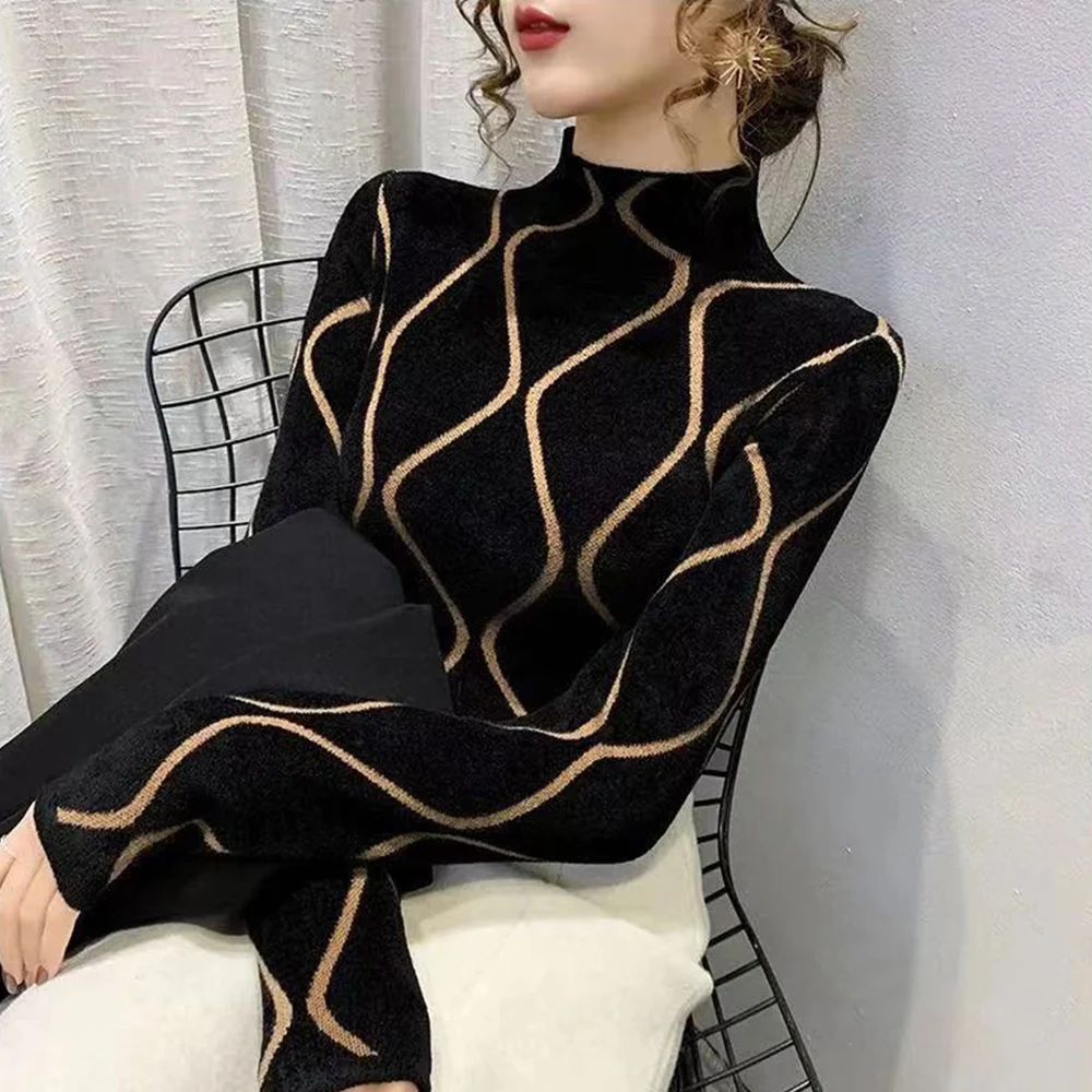 Fashion Women T-Shirt Add Velvet Padded Bottoming Shirt Fall/winter Warm Pullover Women Top Long Sleeve Women's Stretch T-shirt
Fashion Women T-Shirt Add Velvet Padded Bottoming Shirt Fall/winter Warm Pullover Women Top Long Sleeve Women's Stretch T-shirt
