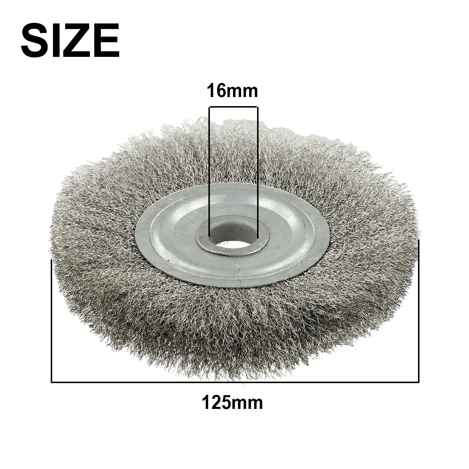 5inch 125mm Crimped Wheel Brush 1pc Bench Grinder Polishing Portable Removal Replace Rough Rust Tools Wire Useful
5inch 125mm Crimped Wheel Brush 1pc Bench Grinder Polishing Portable Removal Replace Rough Rust Tools Wire Useful