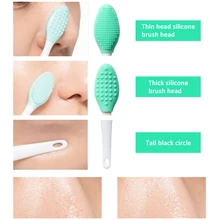 Exfoliating Nose Brush Clean Blackhead Removal Brushes Tool Beauty Skin Care Wash Face Scrub Massager Cleansing Silicone Brush
Exfoliating Nose Brush Clean Blackhead Removal Brushes Tool Beauty Skin Care Wash Face Scrub Massager Cleansing Silicone Brush