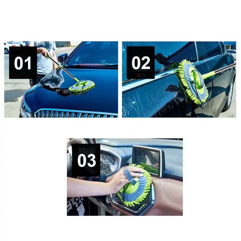 TELESCOPIC CAR CLEANING BRUSH MICROFIBER MOP WASH KIT SCRATCH FREE 2 x BRUSHES: 3 - 5 Days Free Delivery Only UK TELESCOPIC CAR CLEANING BRUSH MICROFIBER MOP WASH KIT SCRATCH FREE 2 x BRUSHES: 3 - 5 Days Free Delivery Only UK