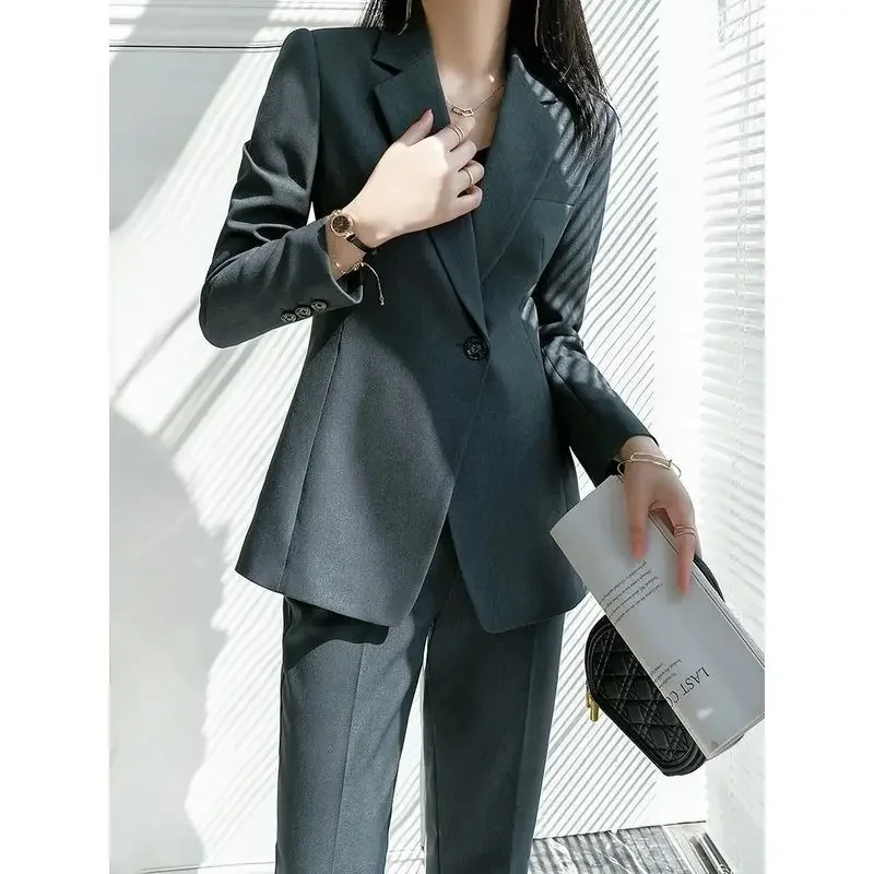 Insozkdg New Fashion Spring Autumn Women Slim Blazer Pants Two Piece Set Office Lady Korea Style Female Pants Suit Office Lady
Insozkdg New Fashion Spring Autumn Women Slim Blazer Pants Two Piece Set Office Lady Korea Style Female Pants Suit Office Lady