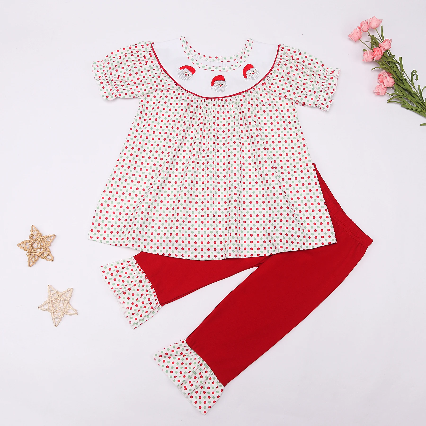 

Christmas 2023 Newborn Minnie Dress 2pcs/Set Baby Girls Clothes Polka Dot Toddler Clothing Set Infant Christmas Costume Gifts