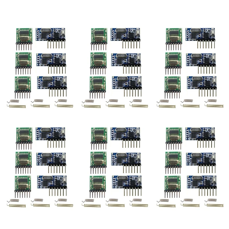 Wireless RX480E-4WQB 433Mhz RF Module Transmitter And Receiver 6 Sets 4 Channel Output Link Kit For Remote Control
Wireless RX480E-4WQB 433Mhz RF Module Transmitter And Receiver 6 Sets 4 Channel Output Link Kit For Remote Control