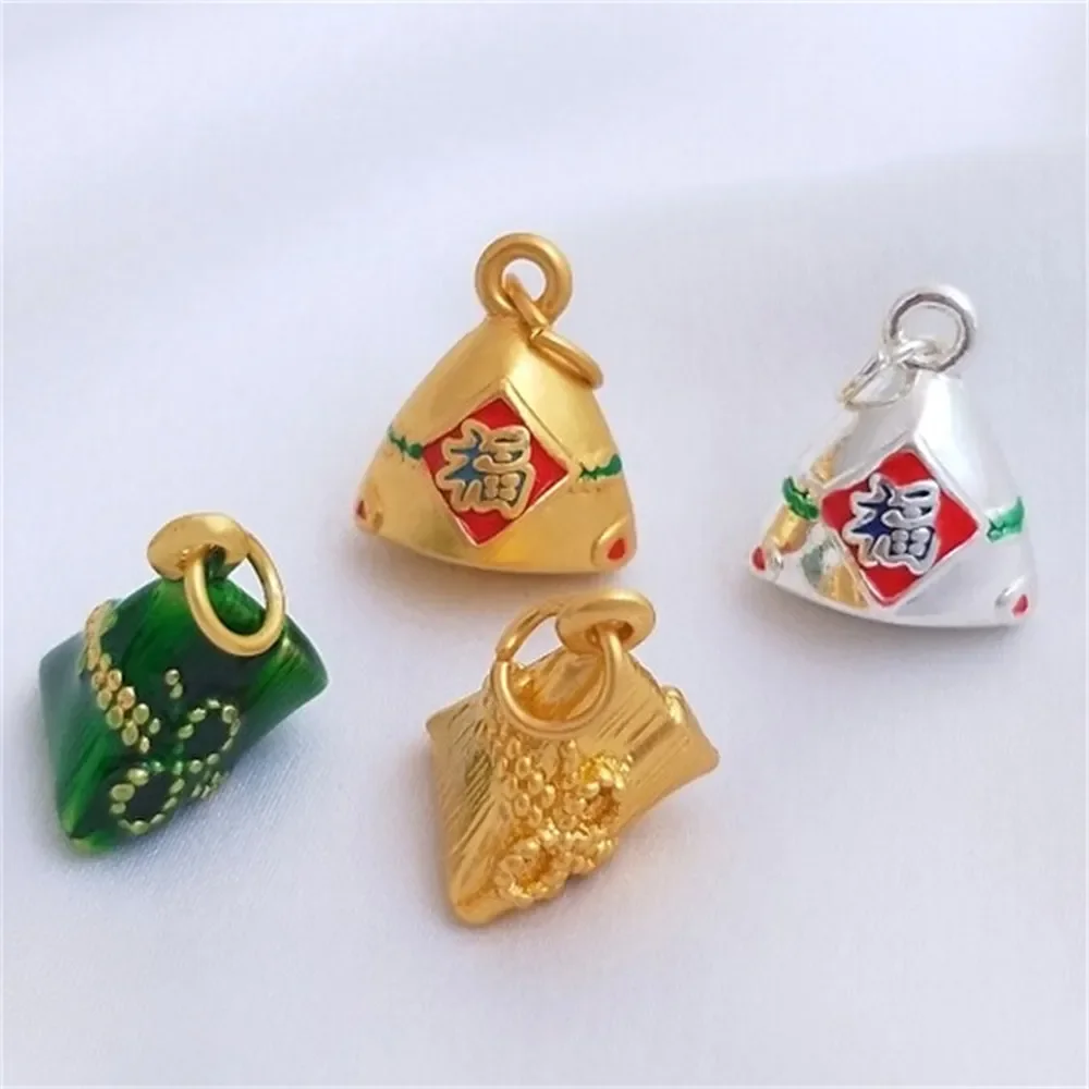 Dragon Boat Festival Small Zongzi Pendant Oil Dripping Handmade Diy Material Bracelet Accessories Woven Necklace Pendant K164K16
Dragon Boat Festival Small Zongzi Pendant Oil Dripping Handmade Diy Material Bracelet Accessories Woven Necklace Pendant K164K16