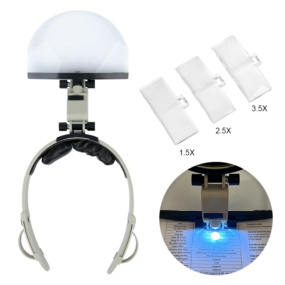 4Pcs Lens For Reading Embroidery Maintenance Helmet Magnifying Glasses LED Magnifier Optical Lens Head-mounted
4Pcs Lens For Reading Embroidery Maintenance Helmet Magnifying Glasses LED Magnifier Optical Lens Head-mounted