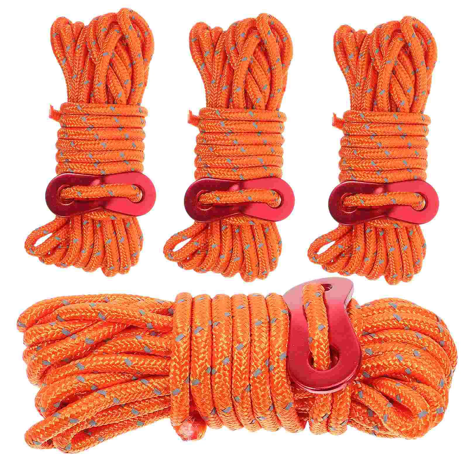 4 Sets of Windproof Hanging Ropes Outdoor Tent Tying Ropes Tent Fixing Ropes Outdoor Supplies with Buckle
4 Sets of Windproof Hanging Ropes Outdoor Tent Tying Ropes Tent Fixing Ropes Outdoor Supplies with Buckle