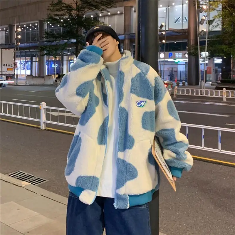 Jacket Lamb Velvet Male Korean Version Of Harajuku Trend Winter Thickening Couple Wear Streetwear Top Shirt Youth Sweatshirt
Jacket Lamb Velvet Male Korean Version Of Harajuku Trend Winter Thickening Couple Wear Streetwear Top Shirt Youth Sweatshirt