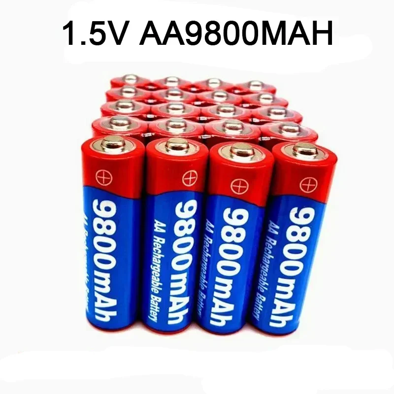 

Rechargeable Battery Original AA 1.5V 9800mAh Alkaline Suitable for Flashlights and Electric Toys Free Shipping