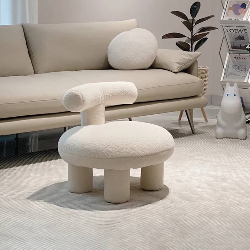 Nordic Furniture Lamb Velvet Sofa Stool Creative Living Room Chairs Backrest Leisure Chair Modern Mobile Seats Home Accessories
Nordic Furniture Lamb Velvet Sofa Stool Creative Living Room Chairs Backrest Leisure Chair Modern Mobile Seats Home Accessories