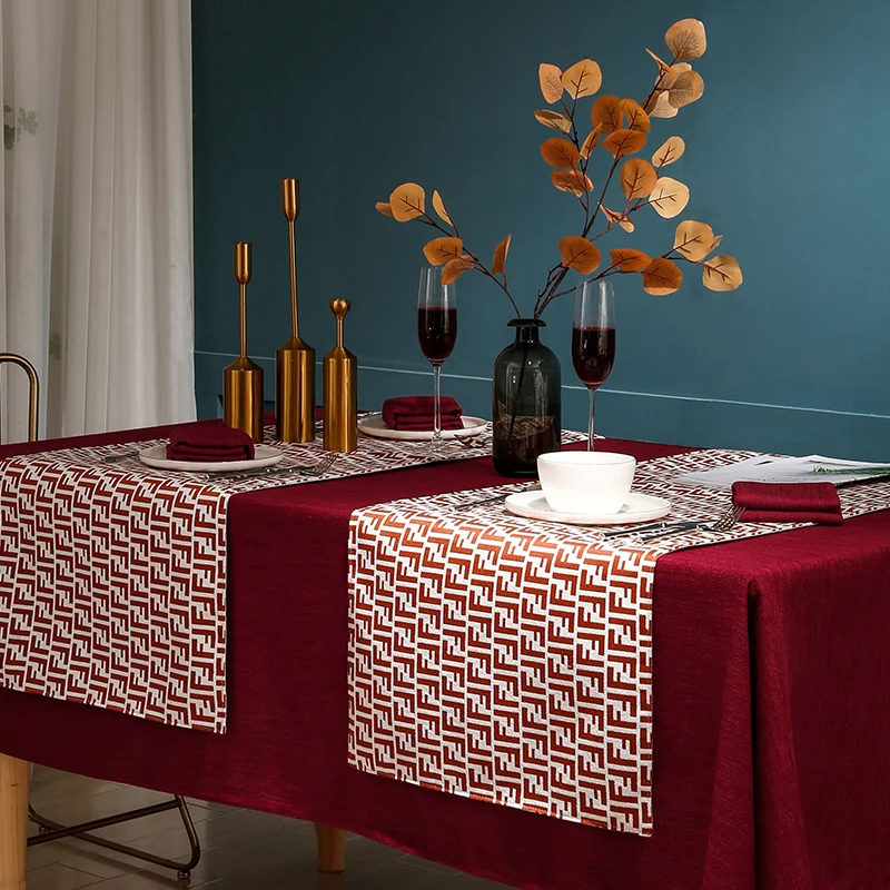 Table runner For Decoration Holiday Theme for home customized size table seating wedding 45*140cm
Table runner For Decoration Holiday Theme for home customized size table seating wedding 45*140cm