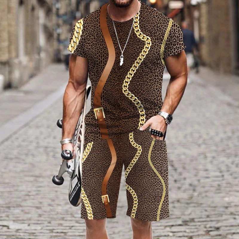 Men's T-shirt Shorts Set Casual Leopard Print Pattern Funny Street 3D Printed O Neck Spring Autumn Tracksuit Luxury Tops Summer
Men's T-shirt Shorts Set Casual Leopard Print Pattern Funny Street 3D Printed O Neck Spring Autumn Tracksuit Luxury Tops Summer