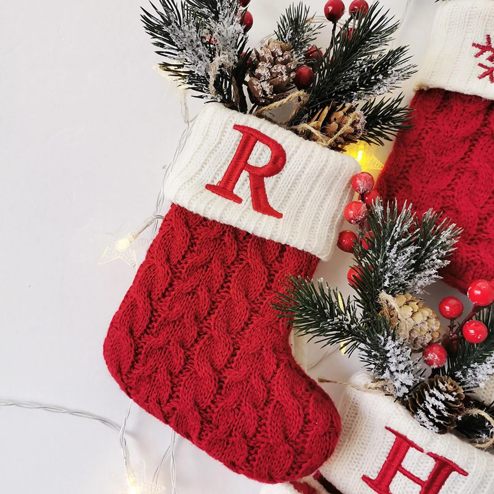 1pc Christmas Socks Knitting Red Snowflake Alphabet Letters Christmas Decoration For Home Xmas Tree Ornament Gift Socks Bag
1pc Christmas Socks Knitting Red Snowflake Alphabet Letters Christmas Decoration For Home Xmas Tree Ornament Gift Socks Bag