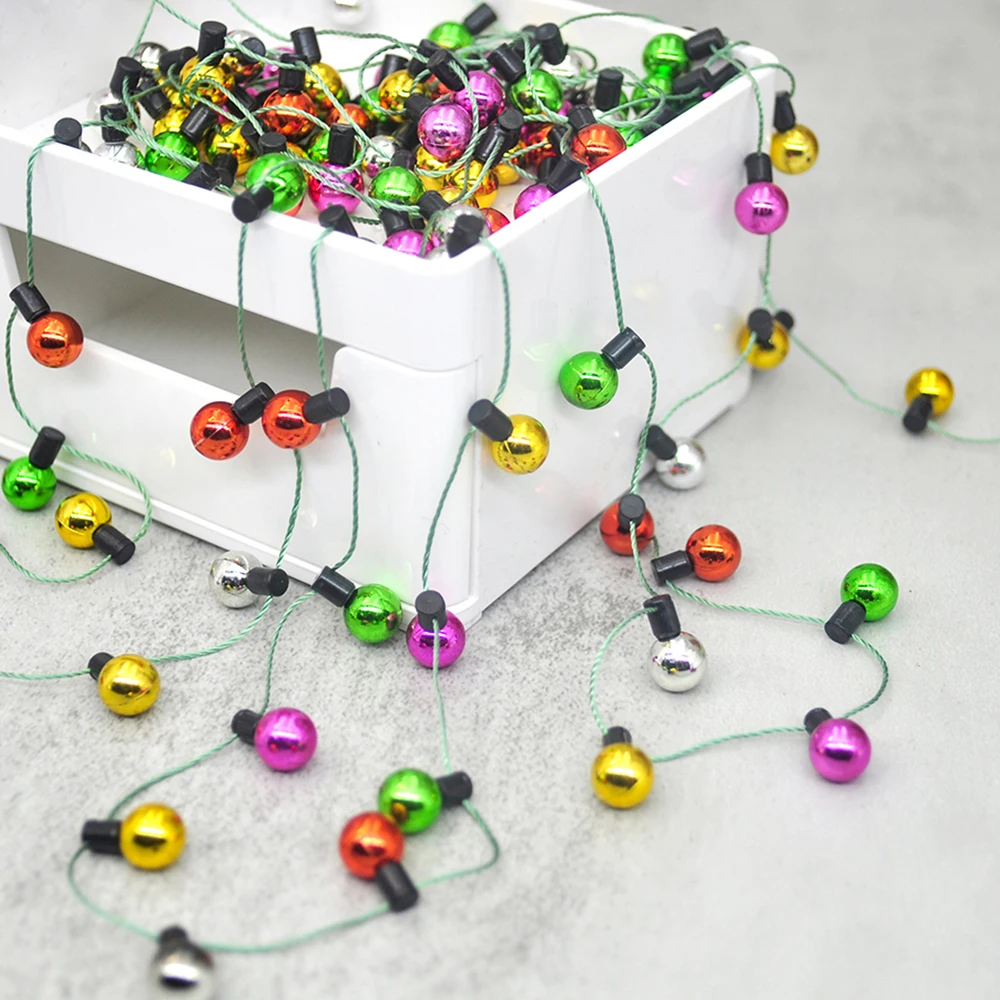 1/3/5M Christmas Garland DIY Small Bulbs String Ornaments No Electricity Colorful Xmas Tree Wedding Dollhouse Home Decorations
1/3/5M Christmas Garland DIY Small Bulbs String Ornaments No Electricity Colorful Xmas Tree Wedding Dollhouse Home Decorations