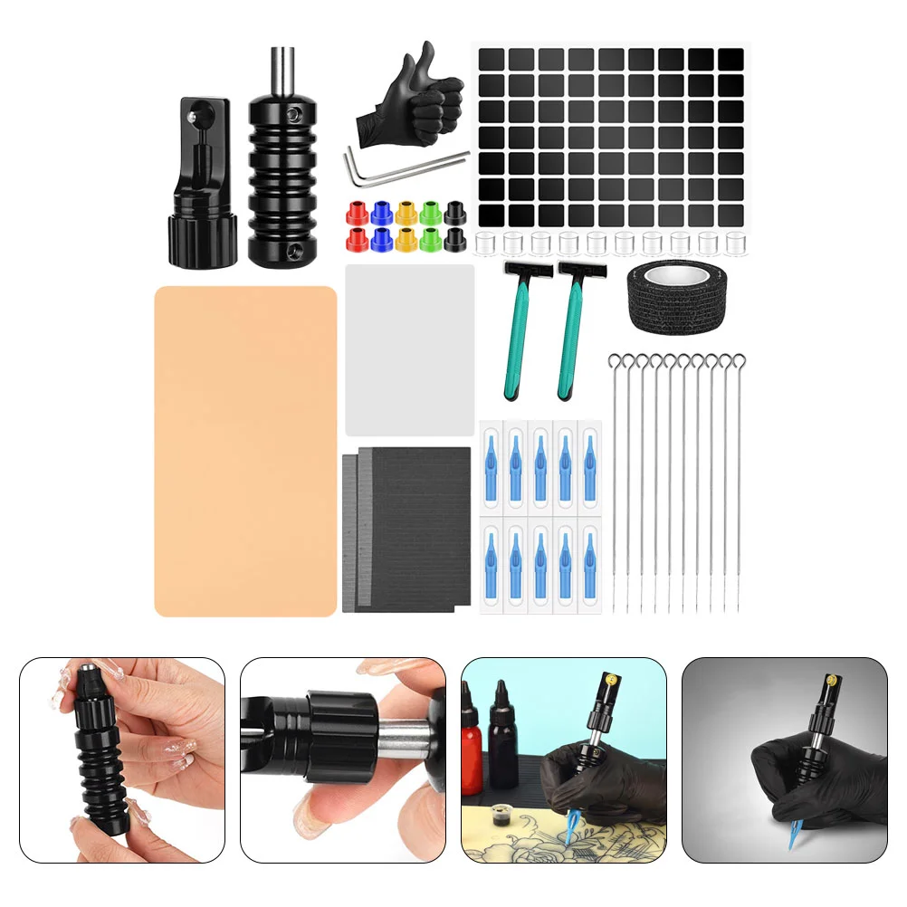 Practice Tattoo Set DIY Tattooing Tool Multipurpose Needles Professional Rack Accessories Supply Tools
Practice Tattoo Set DIY Tattooing Tool Multipurpose Needles Professional Rack Accessories Supply Tools