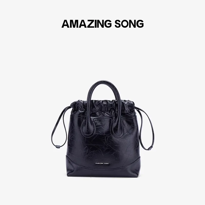 

Amazing Song Luxury Brand Design 2024 New Women's One Shoulder Cowhide Crossbody Bag