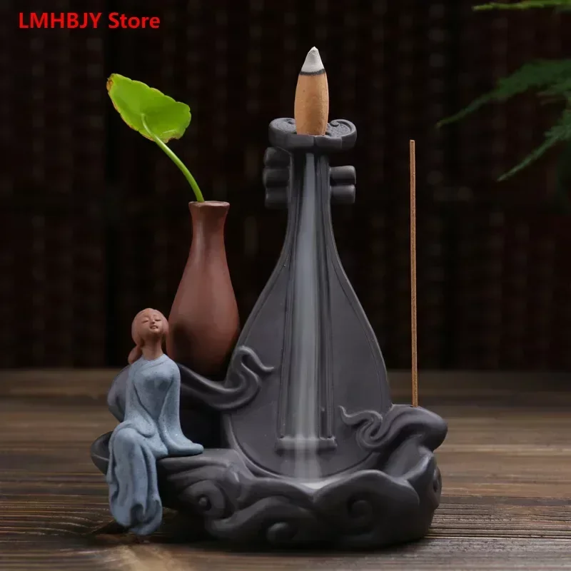 Creative Backflow Aromatherapy Burner Green Cultivated Sandalwood Burner Playing Music Girl Home Decoration
Creative Backflow Aromatherapy Burner Green Cultivated Sandalwood Burner Playing Music Girl Home Decoration