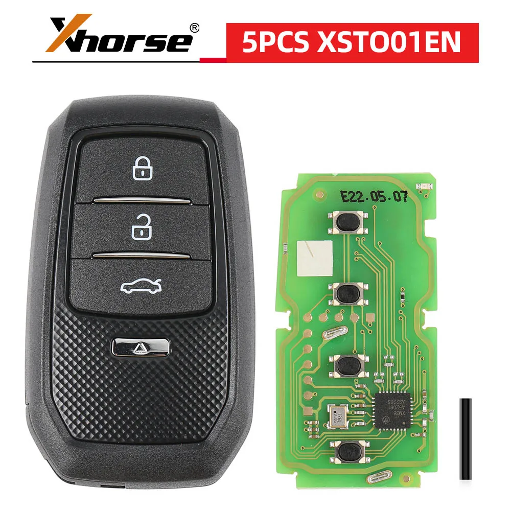 5pcs/lot Xhorse XSTO01EN for Toyota XM38 Smart Key 4D 8A 4A All in One with Key Shell Supports Rewrite Work with VVDI2
5pcs/lot Xhorse XSTO01EN for Toyota XM38 Smart Key 4D 8A 4A All in One with Key Shell Supports Rewrite Work with VVDI2