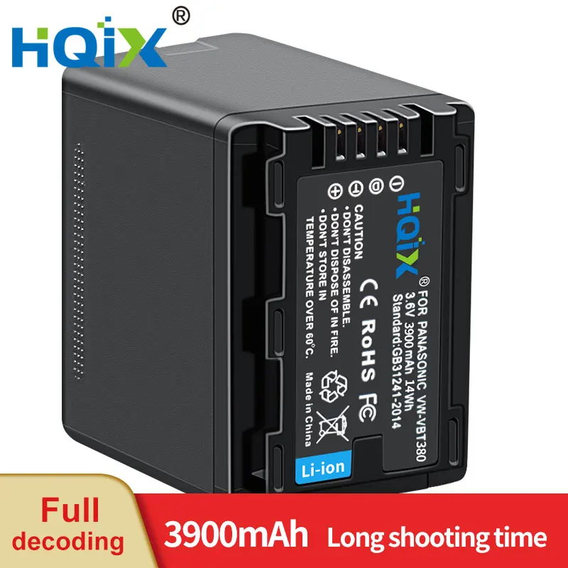 HQIX for Panasoinc HC-W570 W580 W585 W850 V110 V130 V160 WX970 WXF1 WXF955 WXF990 V180 V210 Camera VW-VBT380 Charger Battery 
HQIX for Panasoinc HC-W570 W580 W585 W850 V110 V130 V160 WX970 WXF1 WXF955 WXF990 V180 V210 Camera VW-VBT380 Charger Battery