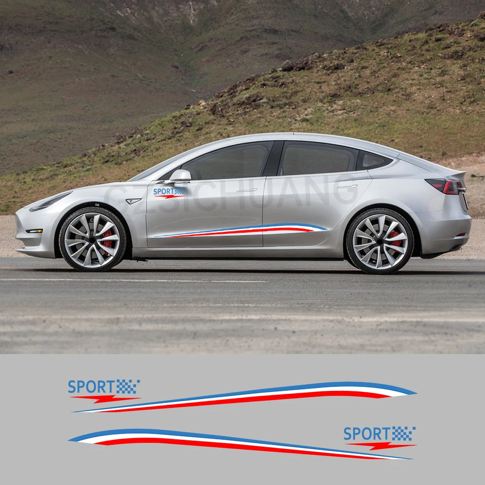 For Tesla Model 3 2023 2022 2021 2020 2019 Accessories Auto Vinyl Door Side Skirt Stripes SPORT DIY Body Decals Car Stickers
For Tesla Model 3 2023 2022 2021 2020 2019 Accessories Auto Vinyl Door Side Skirt Stripes SPORT DIY Body Decals Car Stickers