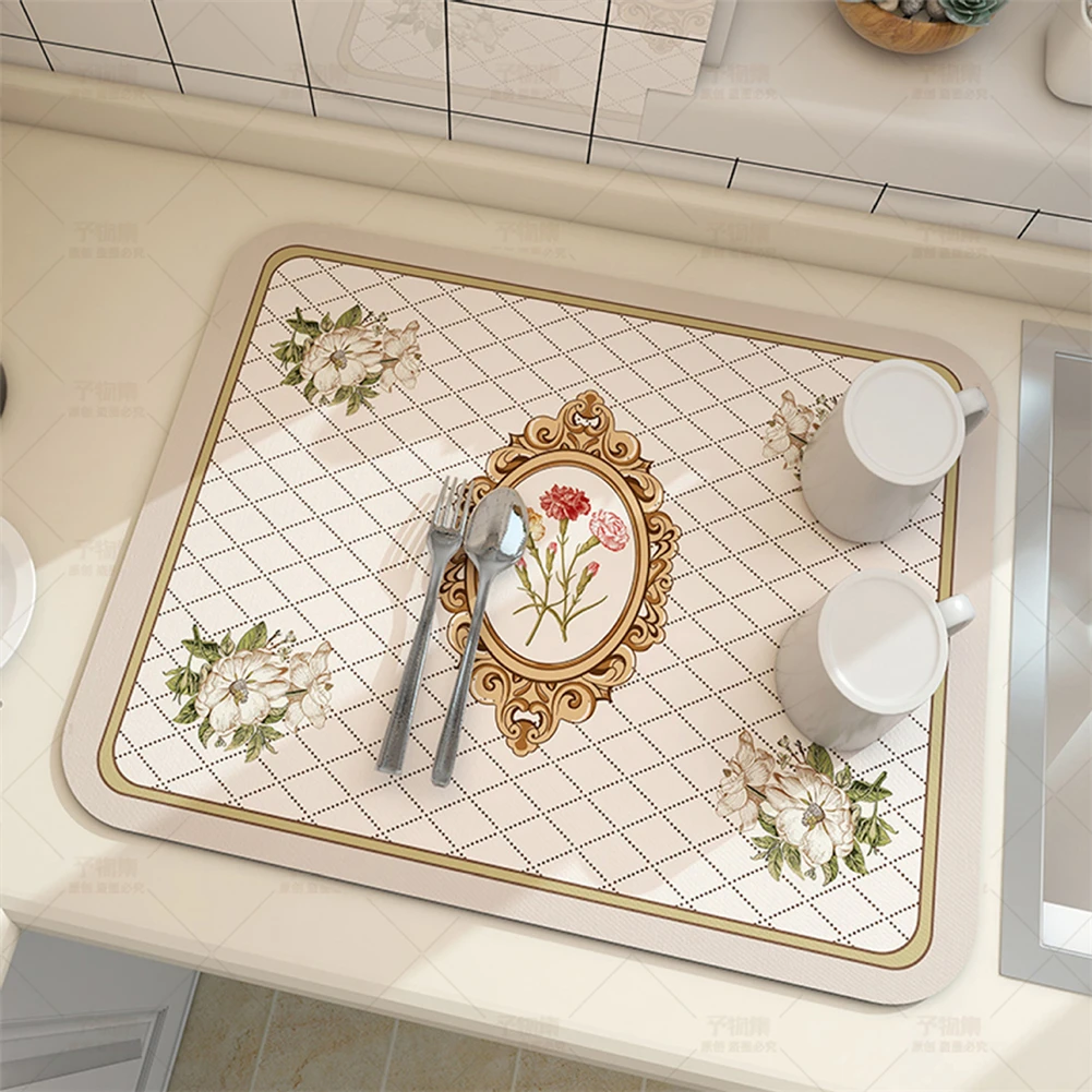 Super Absorbent Mat Vintage Diatomaceous Earth Kitchen Dishwashing And Draining Mat Sink Absorbent Quick Dry Non-slip Table Mat
Super Absorbent Mat Vintage Diatomaceous Earth Kitchen Dishwashing And Draining Mat Sink Absorbent Quick Dry Non-slip Table Mat