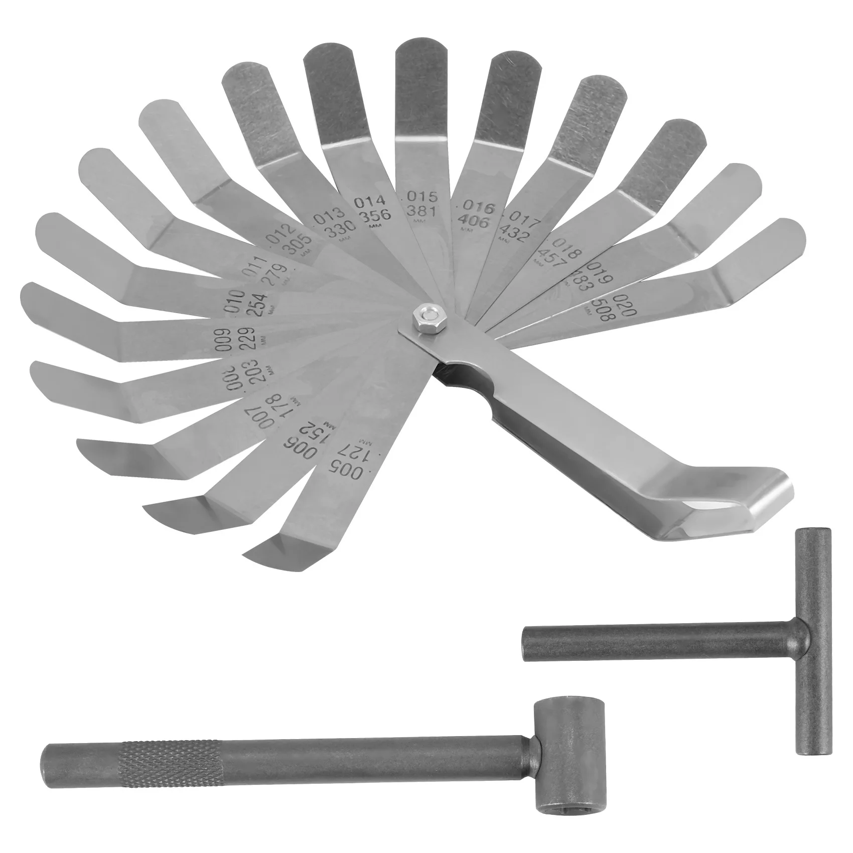 3 Pcs Engine Valve Screw Adjusting Spanner Tool Valve Clearance Adjustment Tools + Feeler Gauge 0.005 - 0.020 Inch
3 Pcs Engine Valve Screw Adjusting Spanner Tool Valve Clearance Adjustment Tools + Feeler Gauge 0.005 - 0.020 Inch