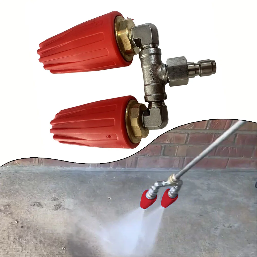 1pc High Pressure Washer Rotating Dual Turbo Nozzle Spray Tip 1/4" 4000PSI 4-6GPM Red Color Pressure Washers Accessories
1pc High Pressure Washer Rotating Dual Turbo Nozzle Spray Tip 1/4" 4000PSI 4-6GPM Red Color Pressure Washers Accessories