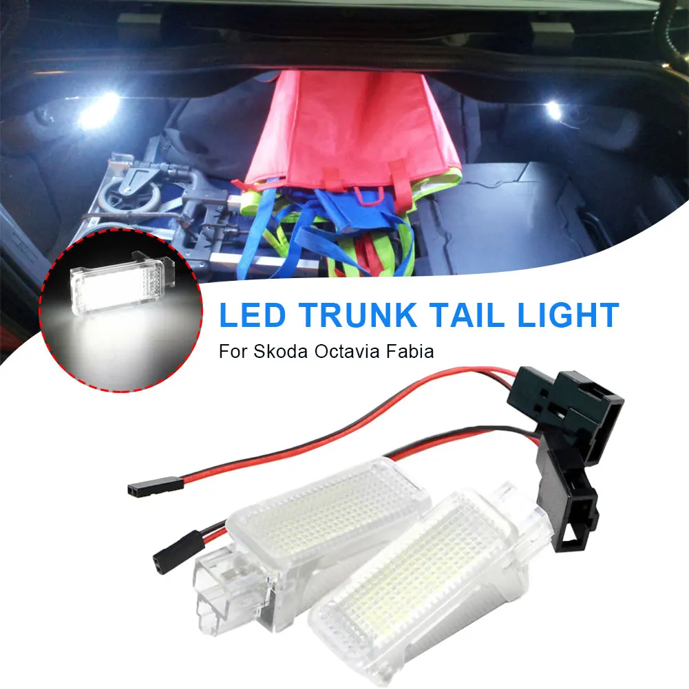 2pcs LED Luggage Trunk Lamp Interior Dome Light Super Bright license plate lights for Skoda Octavia Fabia Superb Kodiaq Yeti CSV
2pcs LED Luggage Trunk Lamp Interior Dome Light Super Bright license plate lights for Skoda Octavia Fabia Superb Kodiaq Yeti CSV