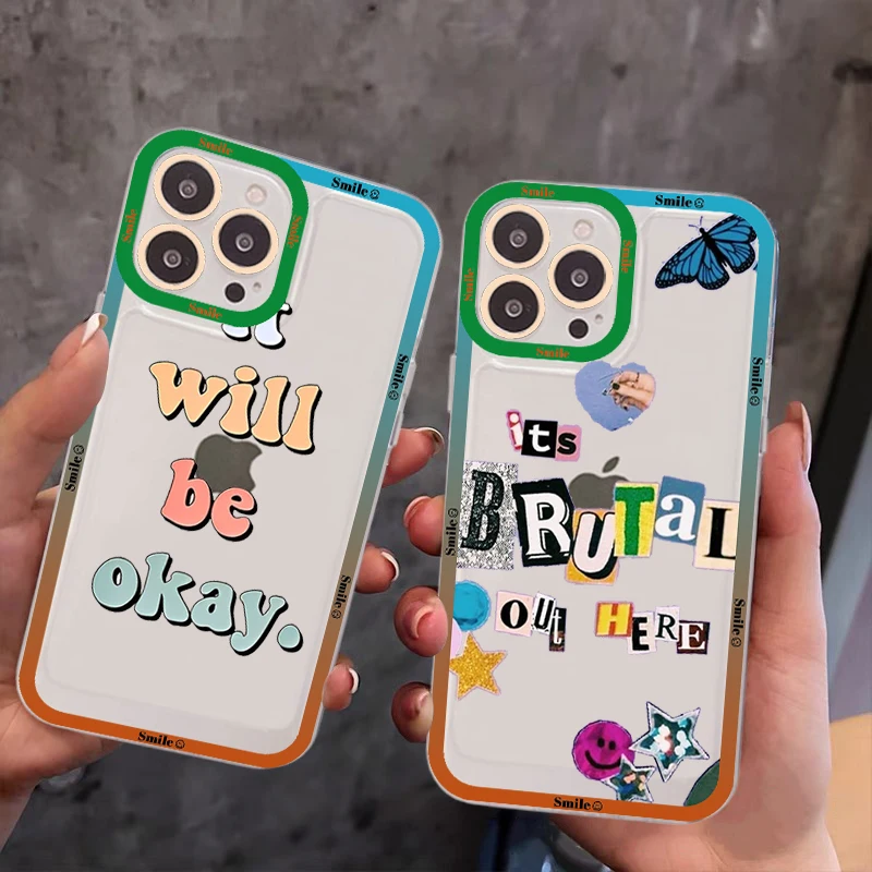 Colorful Letter Words Phone Case For IPhone 13 14 Pro Max XS XR 12 11 Pro 13 Mini 6 7 8 Plus Soft Clear Back Cover
Colorful Letter Words Phone Case For IPhone 13 14 Pro Max XS XR 12 11 Pro 13 Mini 6 7 8 Plus Soft Clear Back Cover