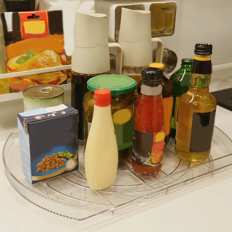 Поворотный стол для холодильника, квадратный поворотный органайзер для холодильника, шкафа, кладовой, 1 упаковка-прозрачный 
Поворотный стол для холодильника, квадратный поворотный органайзер для холодильника, шкафа, кладовой, 1 упаковка-прозрачный