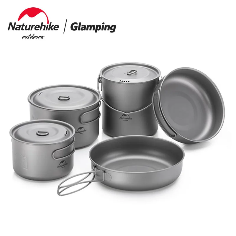 Naturehike Titanium Cookware Outdoor Camping Pot Portable Frying Pan Lightweight High Strength Self-cleaning Function Cookware
Naturehike Titanium Cookware Outdoor Camping Pot Portable Frying Pan Lightweight High Strength Self-cleaning Function Cookware