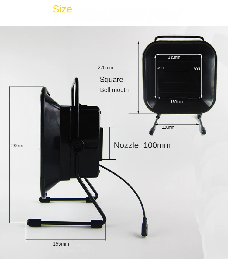 Generic 60W Adjustable Speed Solder Smoke Absorber ESD Fume Extractor