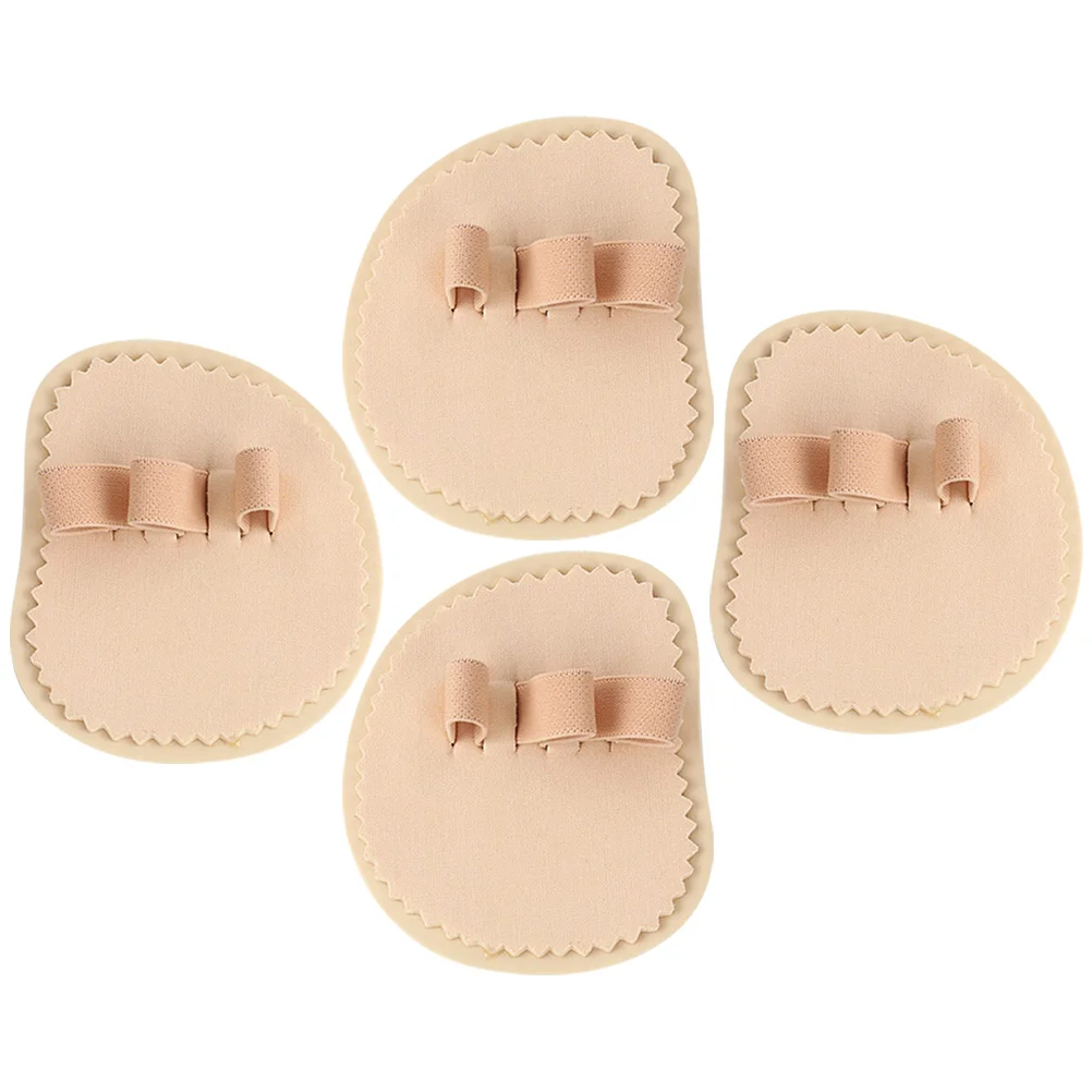 

4 Pcs Bunion Overlapping Toe Improvement Pad Hammer Finger Separator Bend (three Toes Left + Third Right Spacer Splint