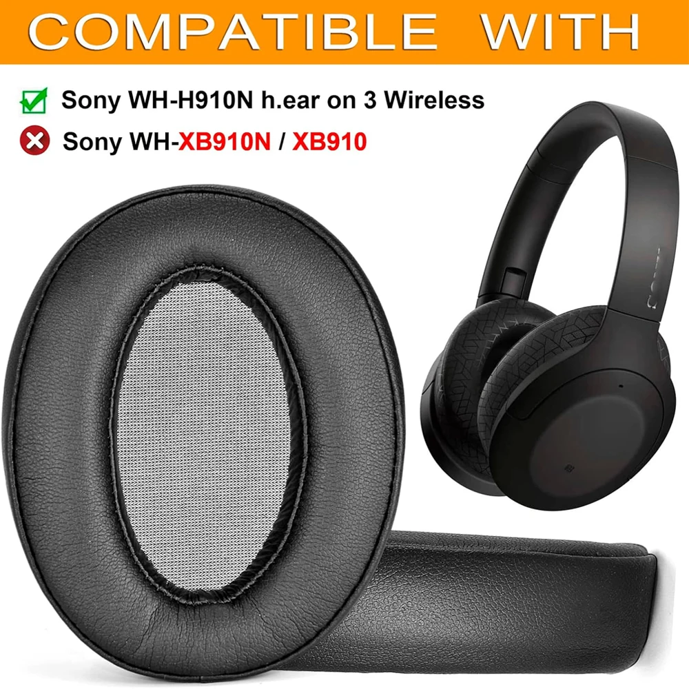 Earpads Compatible with SONY WH-H910N Protein leather Memory foam Ear Pads Cushions Replacement Over-Ear Headphones Soft Pro Earpads Compatible with SONY WH-H910N Protein leather Memory foam Ear Pads Cushions Replacement Over-Ear Headphones Soft Pro