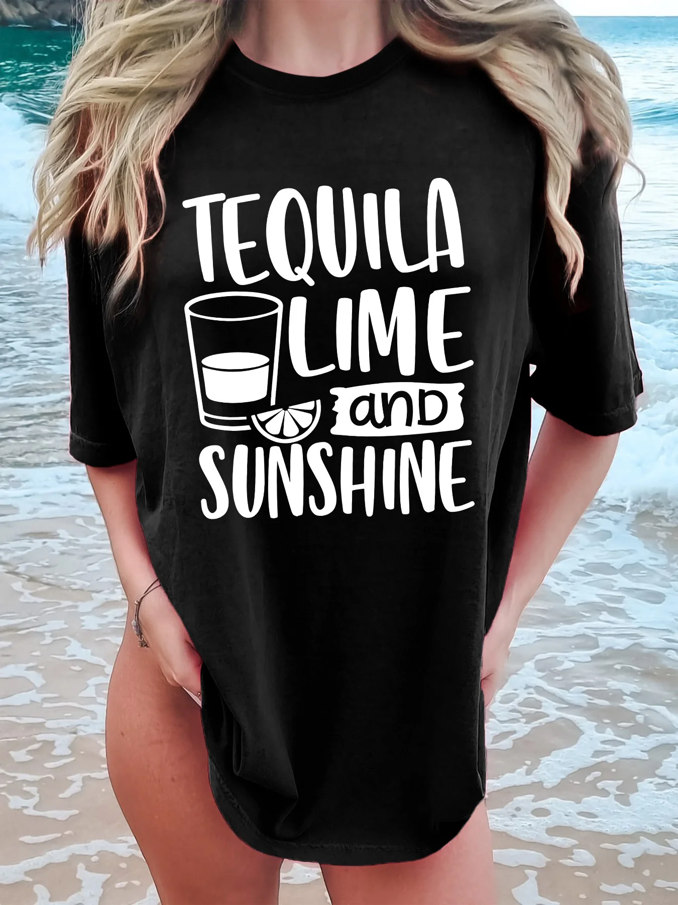 Letter Print T-shirt, Short Sleeve Crew Neck Casual Top For Summer & Spring, Women's Clothing
Letter Print T-shirt, Short Sleeve Crew Neck Casual Top For Summer & Spring, Women's Clothing