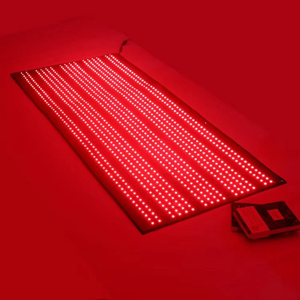 

Hot Selling 660nm 880nm Panel Light 1260 Pcs LED Red Light Infrared Therapy Device Mat For Whole Body Relax Pain Relieve