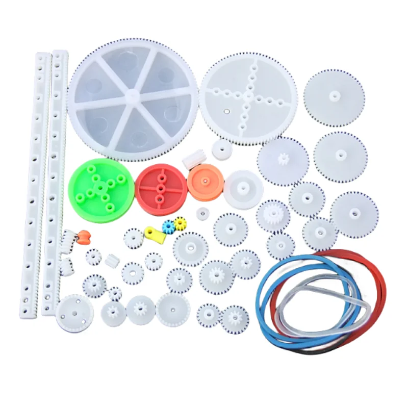 

43 Kinds of Gear Package, DIY Motor,Plastic Spindle Gear,Worm Rack Model Car Accessories