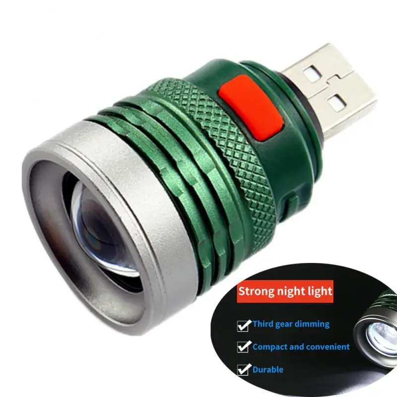 

Led Lighting Portable 3 Modes Power By Usb Interface Power Bank Ultra Bright Lanterna Flashlight Mini Usb Flash Light
